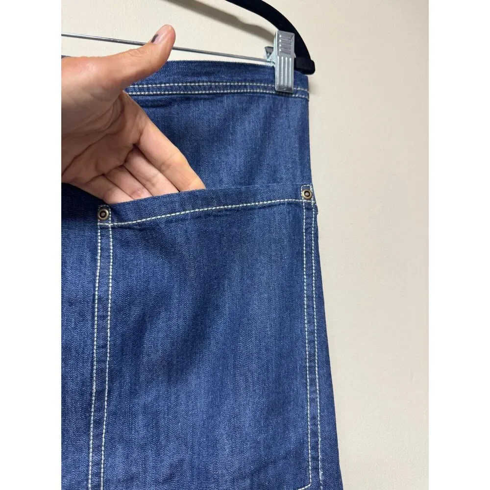 TWISTED WARES 100% Organic Cotton Blue Denim Apron, 